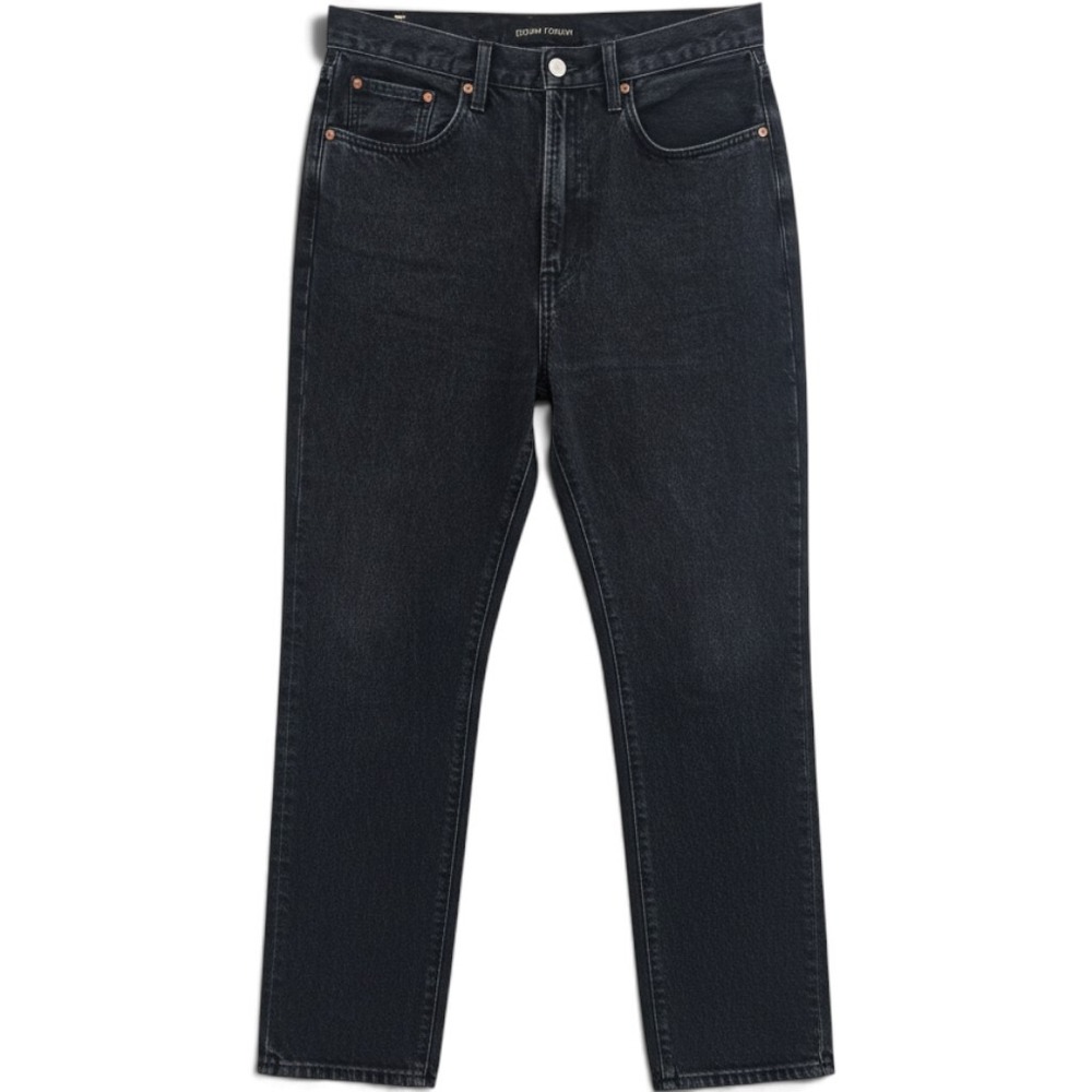 Denim Forum Jeans Womens 29 The Nina Super High Cigarette Black Slim EUC